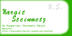 margit steinmetz business card